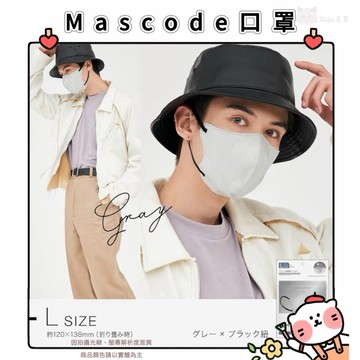 🐈現貨+發票🐈日本 Active Duo 涼感款 輕量款 MASCODE撞色3D立體口罩 型男涼感百搭 演唱會