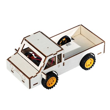 「藍象科學小實驗」皮卡車科技小製作手工diy創意兒童拼裝實驗發明套裝材料教具