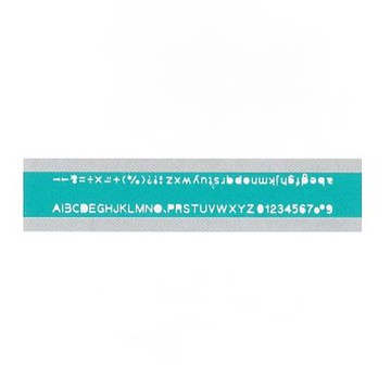 【徠福】英文數字定規 針筆專用 / 片 TP-723A