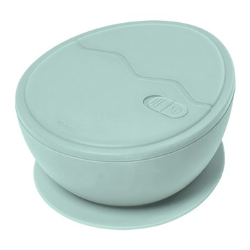 iFam 矽膠防滑蛋型吸盤碗 適用年齡: 3個月 - 7歲 尺寸: 122mm x 137mm x 61mm  Choco Vanilla  1個