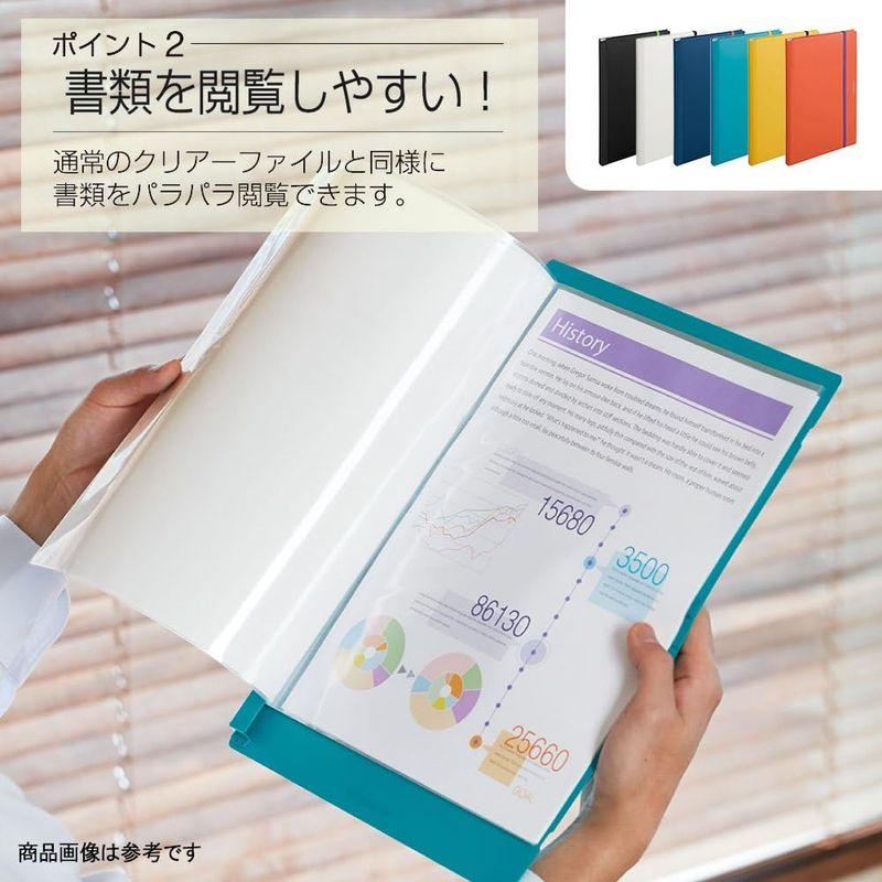 キングジム クリアファイル A3 二つ折り コンパック 白 5896Hシロ