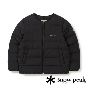 【日本 snow peak】童 Land 輕量無領羽絨外套(80/20)『深炭灰』WKG-DJ80 戶外 露營 登山 健行 休閒 時尚 保暖 羽絨 外套