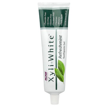 NOW Foods, Solutions，XyliWhite™，牙膏凝膠，清新薄荷味，6.4 盎司（181 克）