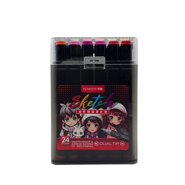 Penrote 筆樂 24色組油性雙頭麥克筆 PE1441