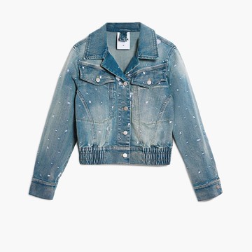 Desigual 小白花卡車丹寧外套