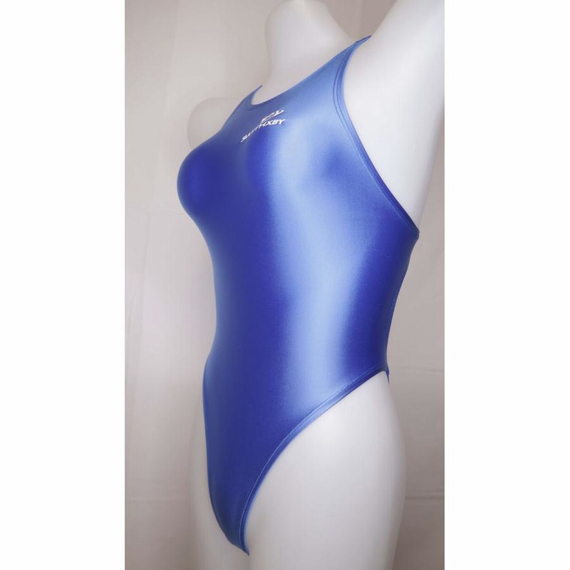SWIMHXBY] 競泳水着 レディース ガールズ 280 ハイレグモデル 青