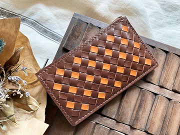 織皮4咭位拉鍊銀包 皮革材料包 好好縫 錢夾 拉錬 DIY 零錢包