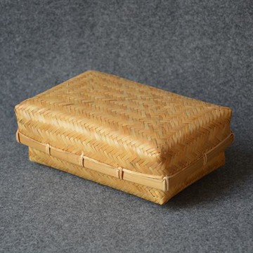 竹編茶葉罐手工普洱茶包裝盒散沱茶存茶禮盒存茶醒茶盒收納茶桶簍