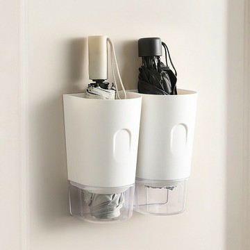 [Hare.D]壁掛式雨傘收納桶 雨傘架 壁掛式收納架 雨傘瀝水架 收納盒 壁掛式收納桶 不落地收納 門後雨傘收納架