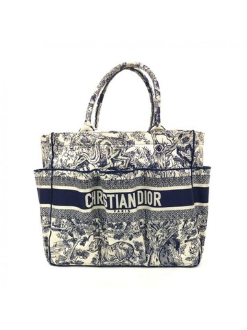 dior 藍色 Book Tote 帆布托特包 手提包