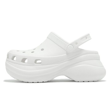 Crocs 洞洞鞋 洞洞鞋 Bae Clog 女鞋 白 復古克駱格 厚底 增高 休閒鞋 卡駱馳 206302100