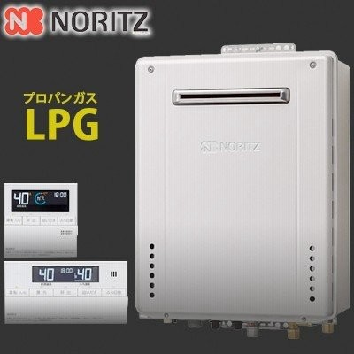 ノーリツ エコジョーズ ガス風呂給湯器24号 屋外壁掛型 GT-C2462SAWX-2BL プロパンガス LPG リモコンセット(RC-J101E)