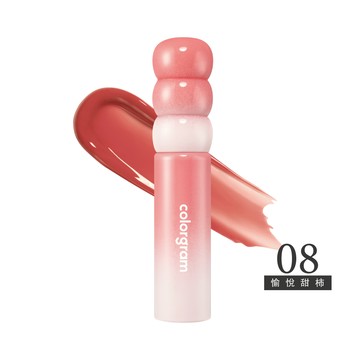 colorgram可麗格朗 糖葫蘆果汁牛奶水光唇釉-08愉悅甜柿