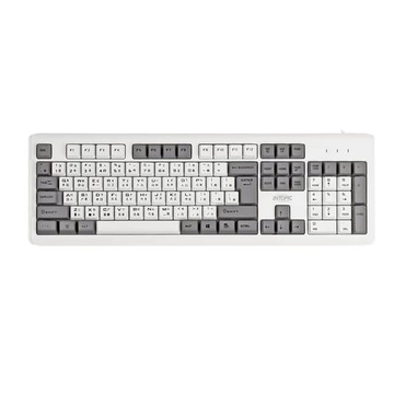 INTOPIC 廣鼎 有線雙色鍵帽鍵盤 KBD-96，104鍵，USB隨插即用  雙色  薄膜式  1個