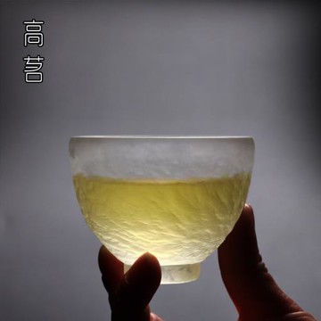古法琉璃小茶杯功夫茶具手工主人杯單杯冰凍燒琉璃杯品茗杯茶道杯