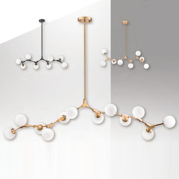 現代風白玉玻璃餐吊燈 F44–47–0211、0212、0213、0214