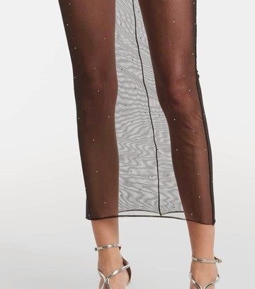 Alex Perry Crew embellished mesh midi dress