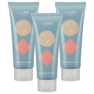 tsaio 上山採藥 龍膽草深層去角質洗顏乳 含植物萃取精華 含杏核粒子  100g  3條