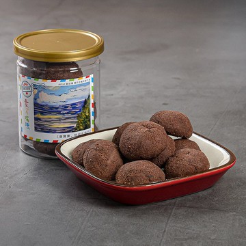 【愛不囉嗦】可可雪球手工餅乾 - 85g/罐