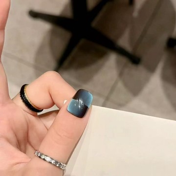 新品上架 星空漸變手工穿戴甲顯白高階爆閃