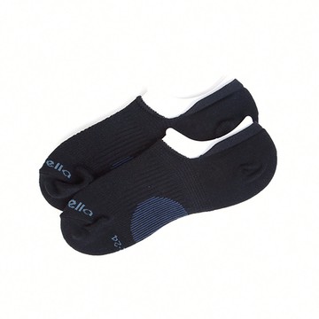 FootSpa足弓加強運動隱形襪-棉紗 - M黑藍