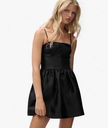 Superdry Women's Corset Cami Mini Dress Black Size: 8