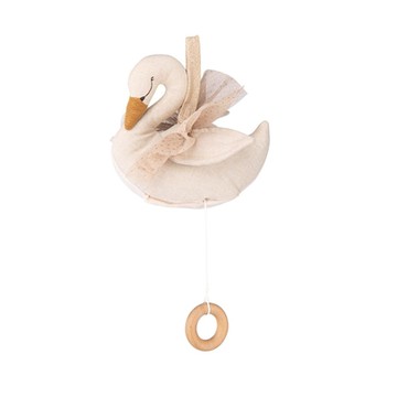 法國 Moulin Roty 懸掛天鵝音樂鈴 19cm