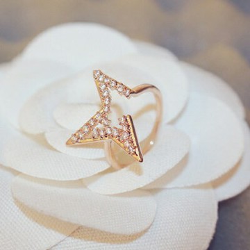 現貨+預購 玫瑰金戒指鑲鑽銀飾-華麗閃亮奢華高貴母親節生日情人節禮物女飾品73by56【獨家進口】【米蘭精品】