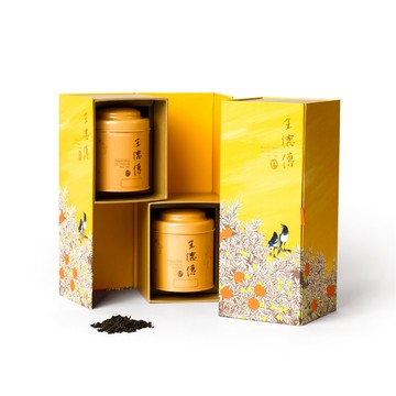 【2026德傳丙午中秋禮盒｜光栩雙茶禮盒】光栩雙茶禮盒B款-阿里山高山金萱100g+蜜香紅烏龍100g-王德傳