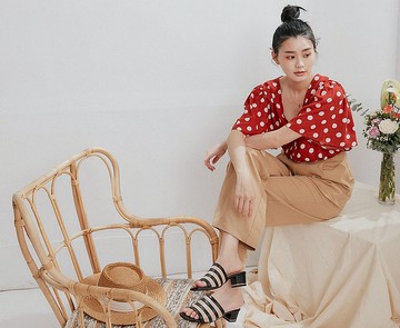 濾鏡修飾方頭粗跟拖鞋 友善尺碼37-45_黑