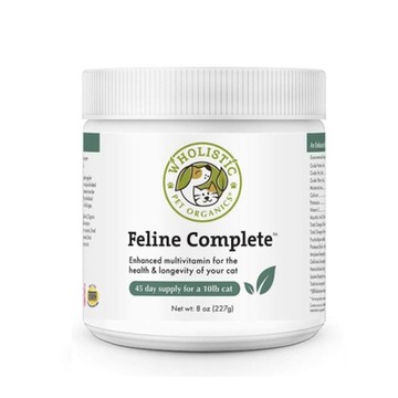 美國Wholistic Pet Organics護你姿天然有機寵物保健品-綜合維生素(全面保健) 8oz (227g) 貓咪專用(買二件送寵喵樂-貓草玩具1個隨機)