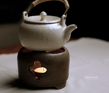 春郎陶-皮革棕-溫茶爐