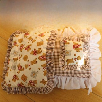 網紅秋冬新款狗窩小型加絨厚純棉墊子毯子馬爾濟斯狗貓床套裝被子