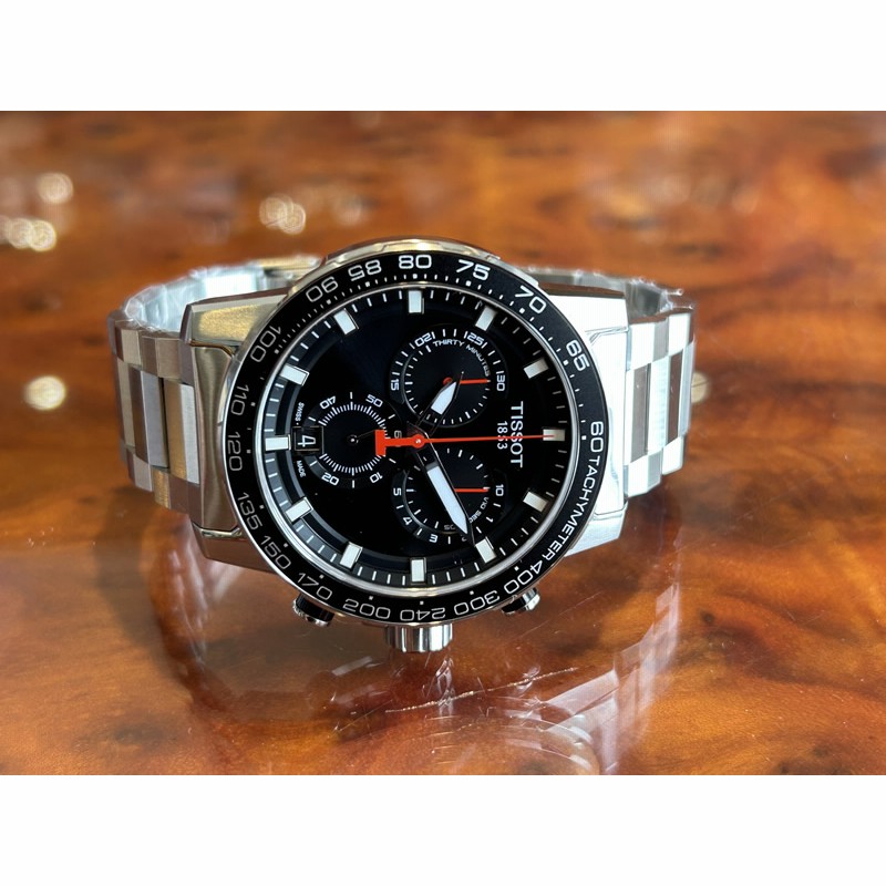 TISSOT ティソ 腕時計 スーパースポーツ クロノクォーツ ブラック文字 