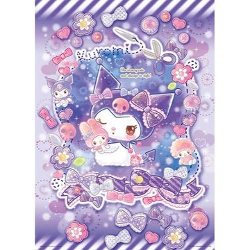 三麗鷗 裁縫娃娃系列 拼圖(520片)-酷洛米 萌紫髮飾