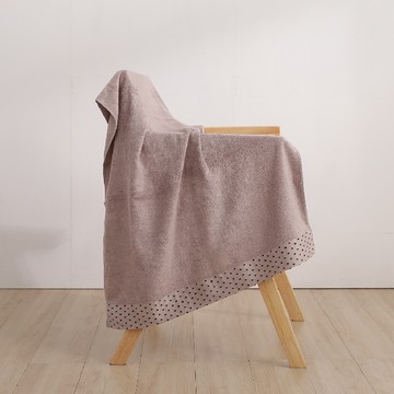 星紅織品 莫蘭迪色系竹纖紗涼感瞬吸速乾浴巾470g 咖啡色  1條