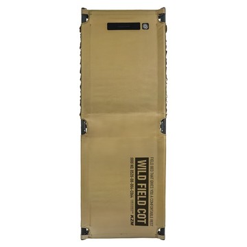 KZM OUTDOOR 工業風行軍床  沙色  190 x 64 x 42cm