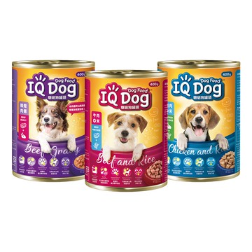 【蝦皮直營】IQ Dog 聰明狗 罐頭 400g/罐 口味任選 犬 犬用 狗 罐頭 狗罐 狗食 飼料 原廠供貨