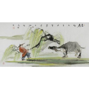 國畫手繪琴棋書畫雅士人物畫字畫李子涵三尺琴棋書畫酒茶1GG100