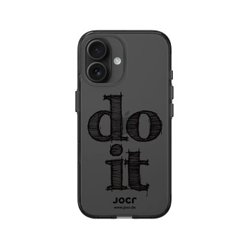iPhone 16 Clear (相機按鈕) 酷墨灰 - JOCR - do it Black