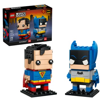 LEGO 40859 BrickHeadz 黃金時代超人和蝙蝠俠玩偶  1個