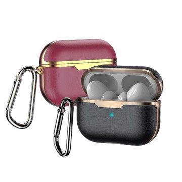 隔日到貨🔥耳機殼皮革金屬 airpods3 pro 2代無線 2代專用燈開孔 皮革 airpods保護套 金屬 保護套