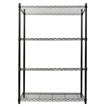 特力屋 烤漆四層架寬90*深46*高90公分(黑)