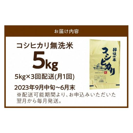 ふるさと納税 京都府 京丹後市 無洗米・定期便（3回）／2023年産 京都・丹後コシヒカリ 無洗米 5kg  作り手が見えるコシヒカリを無洗米に！ …