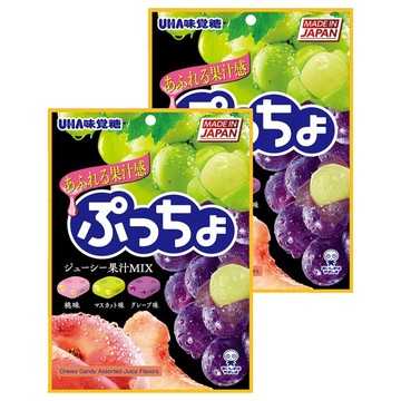 Puccho 軟糖 綜合桃葡味  90g  2個
