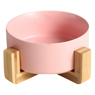 木架陶瓷碗 小號 直徑13cm 重量約453g  粉色  1個