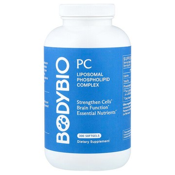 BodyBio, PC，脂質體磷脂複合物，300 粒軟膠囊（每粒軟膠囊 650 毫克）