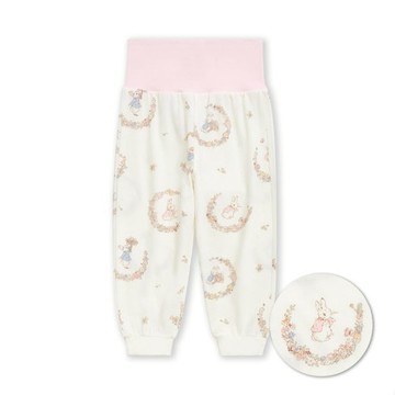 花冠比得肚圍嬰兒長褲 (美麗諾羊毛布)