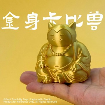 免運🔥本土發貨潮玩GK金色卡比獸招財貓佛像擺件PLA材質家居車載辦公桌面裝飾品