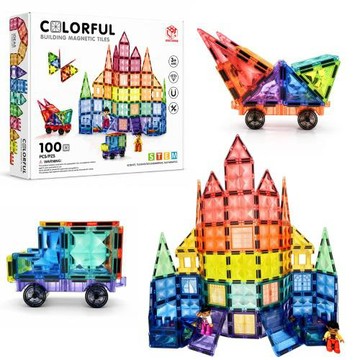 【KH玩創磁力片】經典鑽石透光款100pcs